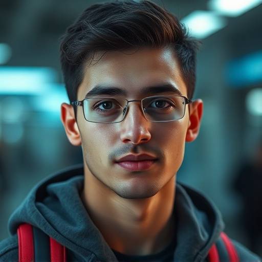 Retrato de Roberto Almeida, aluno da Visão Futura.